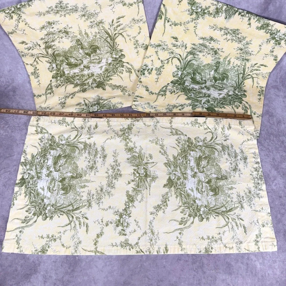 Waverly Lauren Hancock La Petite Ferme Toile 3pc Set Pillow Shams & Sofa Cover